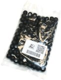 RedVex Black European Acrylic Drum Beads - 10mm x 8mm - Qty of 100