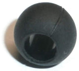 RedVex Black European Acrylic Drum Beads - 10mm x 8mm - Qty of 100