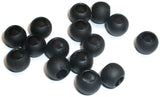 RedVex Black European Acrylic Drum Beads - 10mm x 8mm - Qty of 100