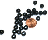RedVex Black European Acrylic Drum Beads - 8mm x 6mm - Qty of 125