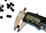 RedVex Black European Acrylic Drum Beads - 8mm x 6mm - Qty of 125