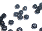 RedVex Black European Acrylic Drum Beads - 8mm x 6mm - Qty of 125