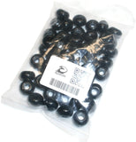 RedVex Black European Acrylic Rondelle Beads - 13mm x 8mm - Qty of 50