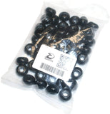 RedVex Black European Acrylic Rondelle Beads - 13mm x 8mm - Qty of 50