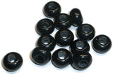 RedVex Black European Acrylic Rondelle Beads - 13mm x 8mm - Qty of 50