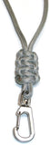 RedVex Paracord Cobra Neck Lanyard with Safety Break-Away and Adjuster - Metal Clip