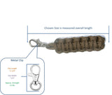 RedVex Paracord Zipper Pulls with Metal Lobster Style Swivel Clip - Coyote Brown - 3-inch and 4-inch Lengths - Choose Qty - RedVex