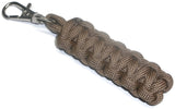 RedVex Paracord Zipper Pulls with Metal Lobster Style Swivel Clip - Coyote Brown - 3-inch and 4-inch Lengths - Choose Qty - RedVex