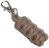 RedVex Paracord Zipper Pulls with Metal Lobster Style Swivel Clip - Coyote Brown - 3-inch and 4-inch Lengths - Choose Qty - RedVex