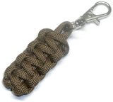 RedVex Paracord Zipper Pulls with Metal Lobster Style Swivel Clip - Coyote Brown - 3-inch and 4-inch Lengths - Choose Qty - RedVex