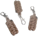 RedVex Paracord Zipper Pulls with Metal Lobster Style Swivel Clip - Coyote Brown - 3-inch and 4-inch Lengths - Choose Qty - RedVex