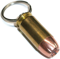 Bullet Keychain .45 ACP 45 Hollow Point Jacket Brass Casing - QTY of 3 - RedVex