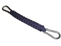 RedVex 550 lb Paracord/Survival Cobra Style Lanyard with 220 lb Steel Carabiners - 9" - Purple