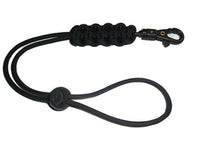 RedVex 550lb Paracord/Survival Lanyard - 12" - Black - Cobra Style with ABS Clip - Lot of 3 Lanyards