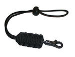 RedVex 550lb Paracord/Survival Lanyard - 12" - Black - King Cobra Style with ABS Clip - Lot of 3 Lanyards