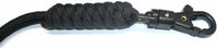 RedVex 550lb Paracord/Survival Lanyard - 12" - Black - Rattlesnake - Sawtooth Style - Choose Your Clip