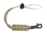 RedVex 550lb Paracord/Survival Lanyard - Cobra Style with ABS Clip and Stopper (Choose Your Size and Color) (Gold, 12")