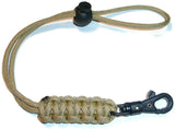 RedVex 550lb Paracord/Survival Lanyard - Cobra Style with ABS Clip and Stopper (Choose Your Size and Color)
