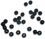 RedVex Black European Acrylic Drum Beads - 8mm x 6mm - Qty of 125 - RedVex
