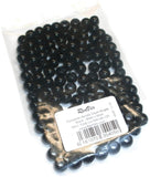RedVex Black European Acrylic Drum Beads - 8mm x 6mm - Qty of 125