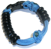 RedVex Compact Pace Counter Bead Bracelet - Land Navigation Bracelet - Choose Your Size and Color - Customization Available (Baby Blue, 7.5 inch)