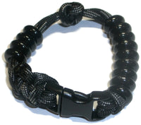 RedVex Compact Pace Counter Bead Bracelet - Land Navigation Bracelet - Choose Your Size and Color - Customization Available (Black and Gray, 7.5 inch) - RedVex