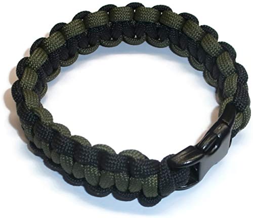 RedVex Paracord Bracelet - Cobra Style - Choose Your Color and Size (10 inch, OD & Black) - RedVex