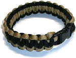 RedVex Paracord Bracelet - Cobra Style - Choose Your Color and Size (9 inch, Black & Gold) - RedVex
