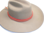 RedVex Paracord Hat Band - Cowboy Hat Band - Choose Your Color and Style (Cobra (`3/4"), Tan and Orange 2-Tone) - RedVex