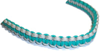 RedVex Paracord Hat Band - Cowboy Hat Band - Choose Your Color and Style (Cobra (`3/4"), Teal and Silver 2-Tone) - RedVex