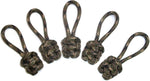 RedVex Paracord Zipper Pulls / Lanyards - Lot of 5 - ~2.5 - Woodland Camo - RedVex