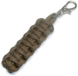 RedVex Paracord Zipper Pulls with Metal Lobster Style Swivel Clip - Coyote Brown - 3-inch and 4-inch Lengths - Choose Qty - RedVex