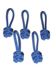 RedVex Paracord Zipper Pulls/Lanyards - Lot of 5 - ~2.5 - Blue - RedVex