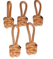 RedVex Paracord Zipper Pulls/Lanyards - Lot of 5 - ~2.5 - Marigold - RedVex