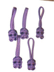 RedVex Paracord Zipper Pulls/Lanyards - Lot of 5 - ~2.5 - Purple - RedVex