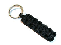 RedVex Paracord/Survival Keychains Cobra Style Lot of 10 - All Black - RedVex