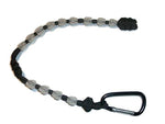RedVex Ranger Pace Counter Skull Beads Black Cord - 13 inches - Choose Your Skull Color and Attachment (Translucent Skulls, Aluminum Carabiner) - RedVex