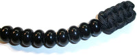 Redvex Ranger Style Cobra Pace Counter Beads Paracord/Survival 13" - Black - RedVex