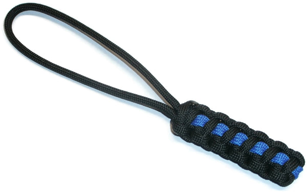 Redvex Thin Blue Line Paracord Knife Lanyard made by 6 inch length with  free keychain - Support