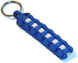 RedVex Thin Line Paracord Key Chain/Key Fob - Choose Your Colors - 3", 4", 6", and 8" Lengths (Qty-1) - RedVex