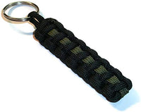 RedVex Thin Line Paracord Key Chain/Key Fob - Choose Your Colors - 3", 4", 6", and 8" Lengths (Qty-1) - RedVex