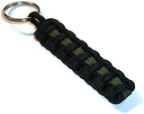 RedVex Thin Line Paracord Key Chain/Key Fob - Choose Your Colors - 3", 4", 6", and 8" Lengths (Qty-1) - RedVex