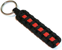 RedVex Thin Line Paracord Key Chain/Key Fob - Choose Your Colors - 3", 4", 6", and 8" Lengths (Qty-1) - RedVex