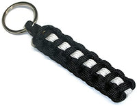 RedVex Thin Line Paracord Key Chain/Key Fob - Choose Your Colors - 3", 4", 6", and 8" Lengths (Qty-1) - RedVex