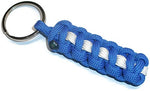 RedVex Thin White Line Paracord Key Chain/Key Fob/Lanyard Pull Blue with White Line - 3", 4", 6", and 8" Lengths (Qty-1) - RedVex