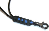 Thin Blue Line Paracord Neck Lanyard by RedVex - with Safety Releases - Support Your Law Enforcement / Public Safety - Custom Sizes Available - RedVex