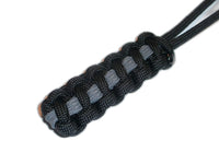 Thin Gray Line Paracord Knife Lanyard by RedVex - 6 inch length - Support Corrections / Public Safety - (Custom Sizes Available) - RedVex